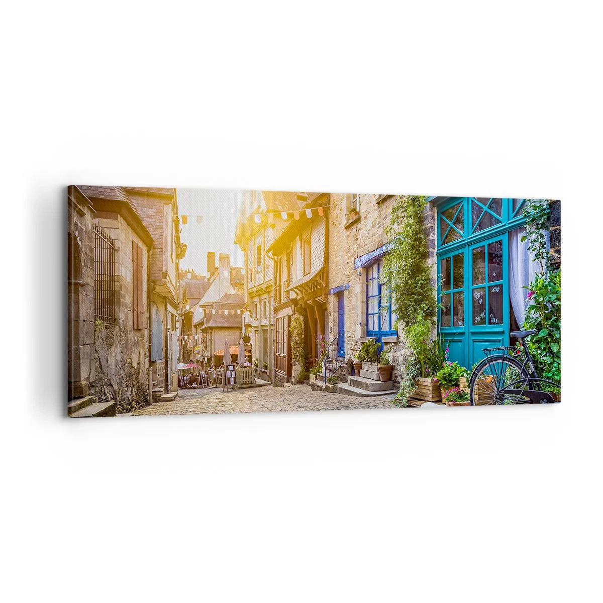 Obraz na plátne - Biely duch mestečka - 100x40 cm