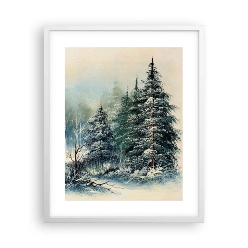 Plagát v bielom ráme - Pripravenie na Vianoce - 40x50 cm