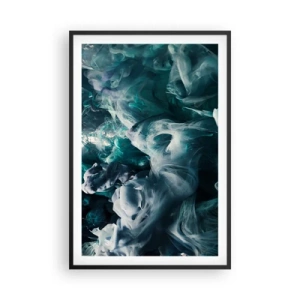 Plagát v čiernom ráme - Pohyb farby - 61x91 cm