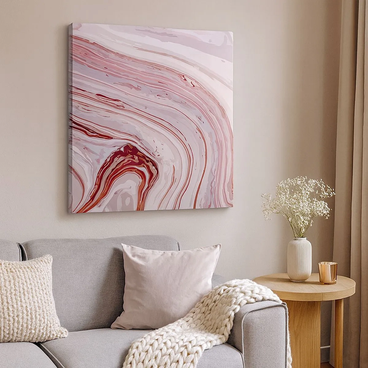 Obraz na plátne - Rovno, potom vpravo dole - 30x30 cm