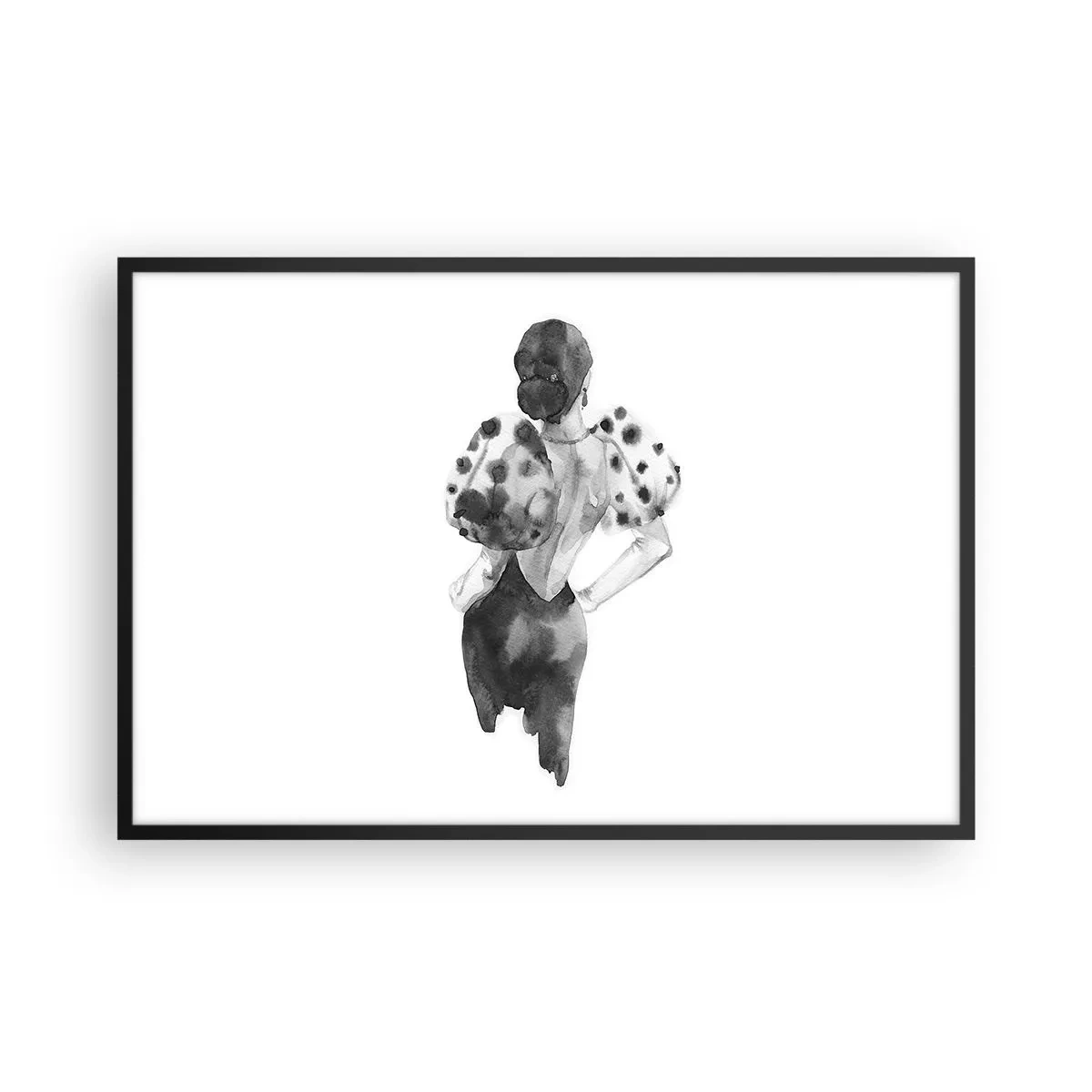 Plagát v čiernom ráme - Prešla hneď vedľa - 91x61 cm
