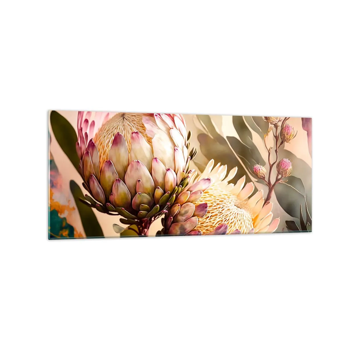 Obraz na skle - Nežne objaté - 120x50 cm