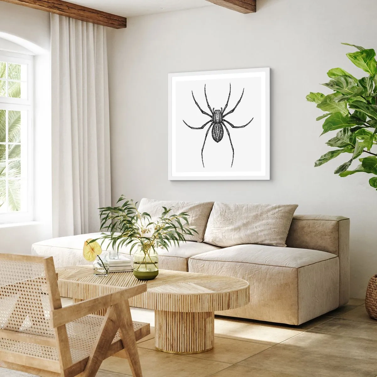 Plagát v bielom ráme - Znepokojivá presnosť - 30x30 cm