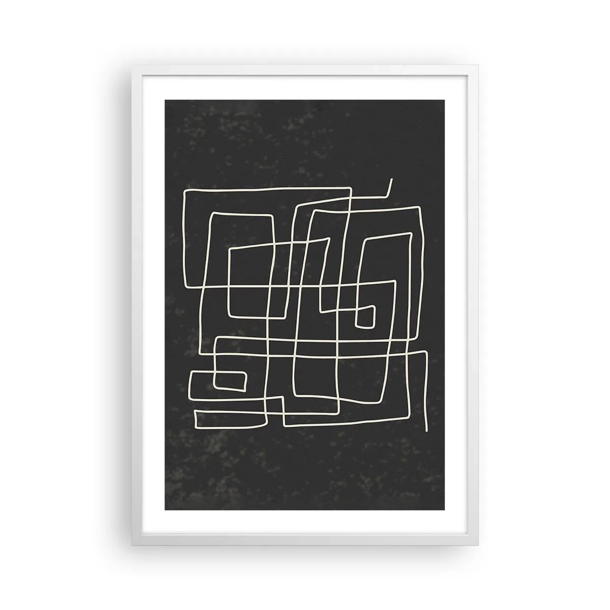 Plagát v bielom ráme - Nie je to tak jednoduché - 50x70 cm