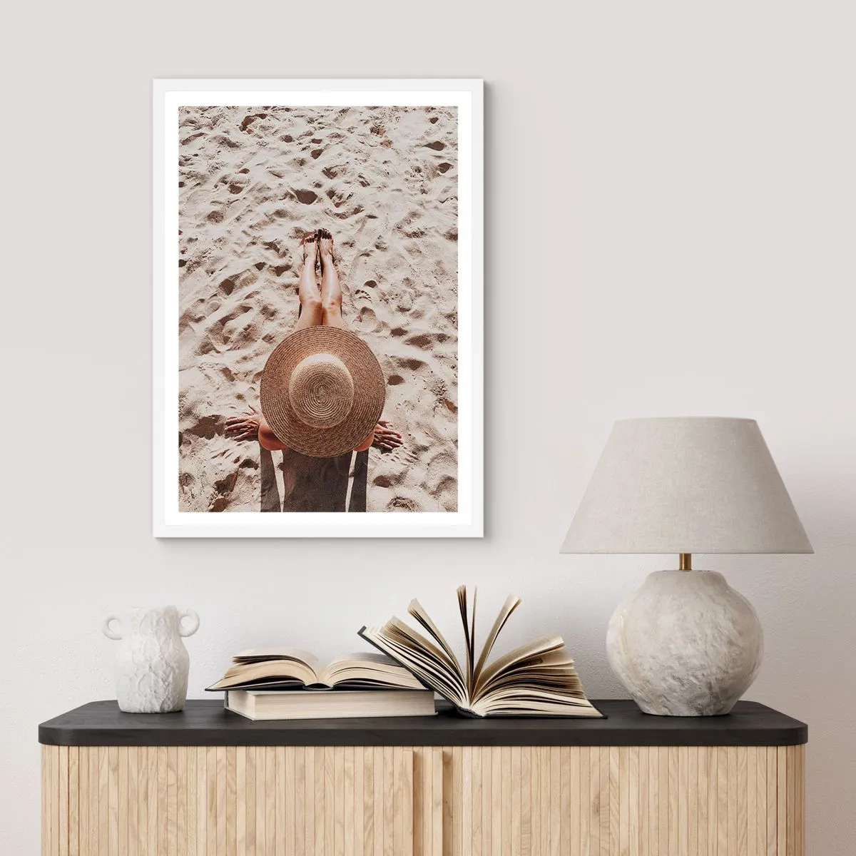 Plagát v bielom ráme - Vysnívaný čas - 50x70 cm