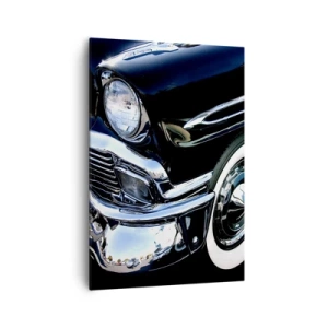 Obraz na plátne - Klasika v striebornej, čiernej a bielej - 70x100 cm