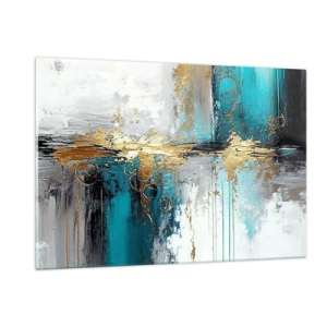 Obraz na skle - Všetko plynie - 120x80 cm