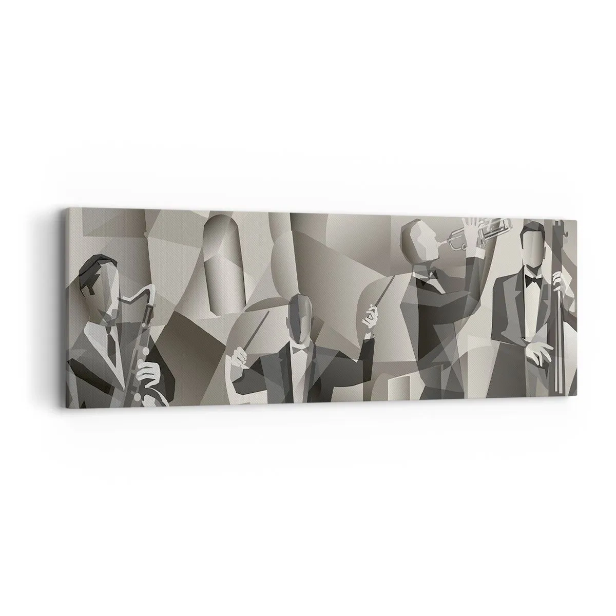 Obraz na plátne - V priestore zvukov - 90x30 cm