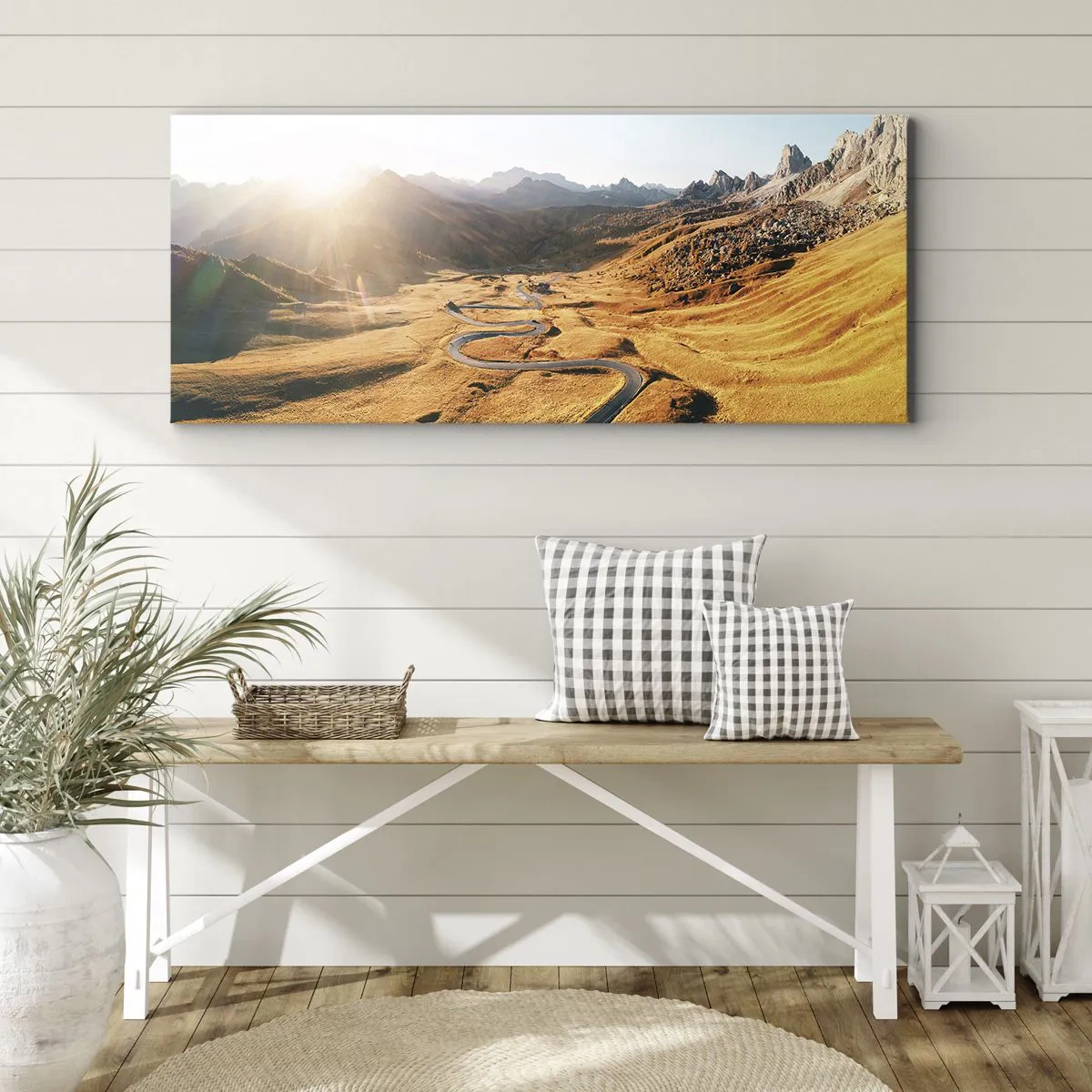 Obraz na plátne - V zlatom údolí - 160x50 cm