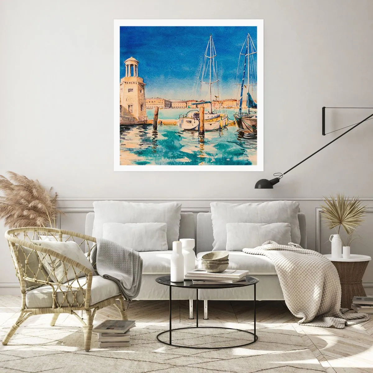 Plagát - Slnečná lagúna - 50x50 cm