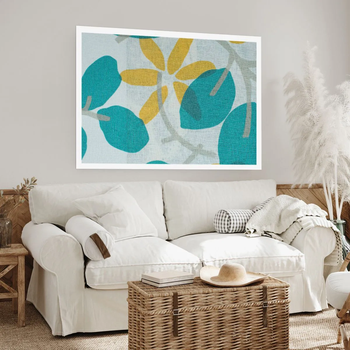 Plagát - Medzi azúrovými listami - 91x61 cm