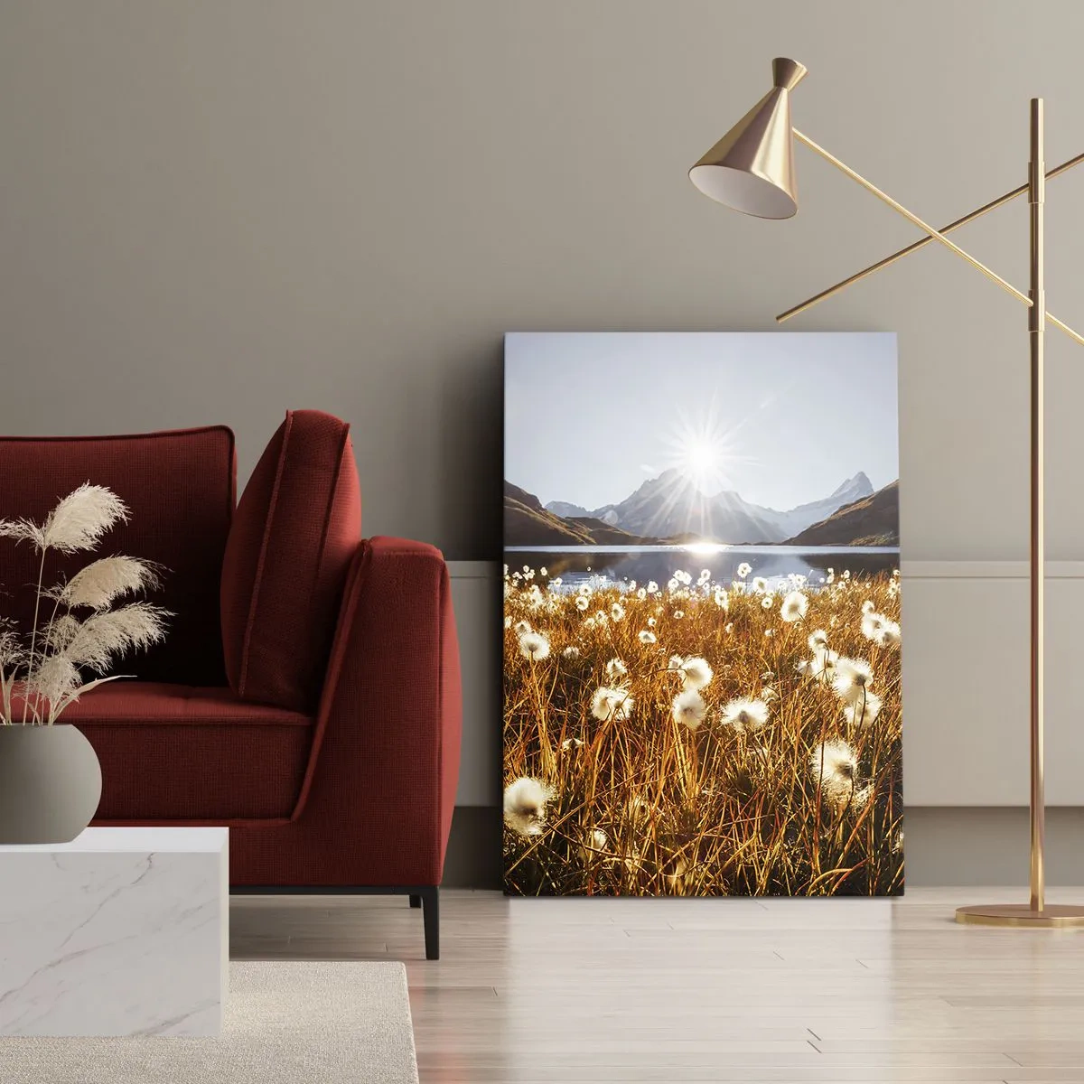 Obraz na plátne - Tvrdosť skál, mäkkosť tráv - 80x120 cm