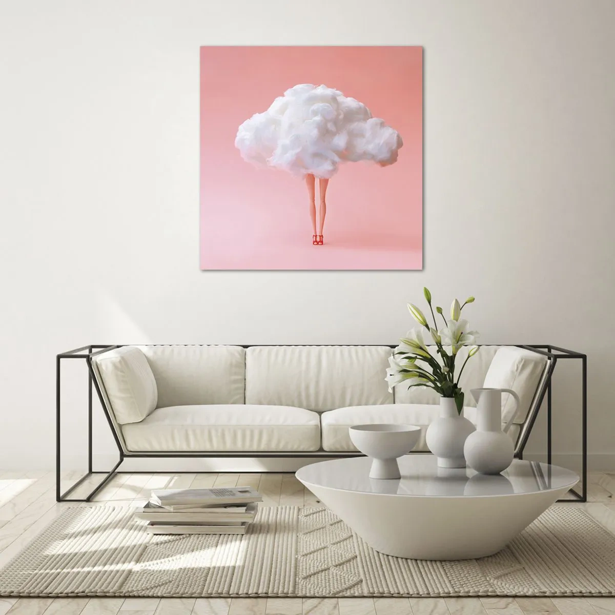 Obraz na skle - Sladký sľub - 70x70 cm