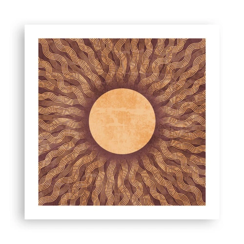 Plagát - Ikona slnka - 50x50 cm