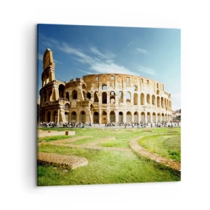 Obraz na plátne - Ešte je počuť hrkanie zbraní - 50x50 cm