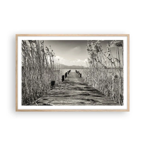 Plagát v ráme zo svetlého duba - V ústraní tráv - 91x61 cm