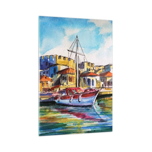 Obraz na skle - Dúhové popoludnie - 80x120 cm