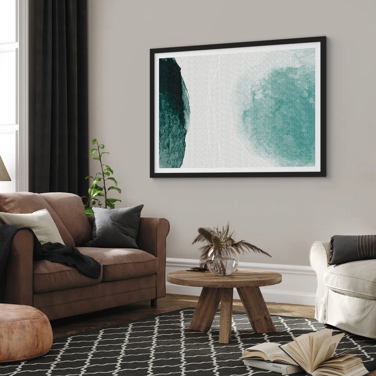 Plagát v čiernom ráme - Stretnutie s hmlou - 91x61 cm