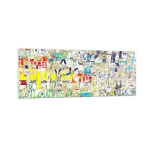 Obraz na skle - Proste poteší oči - 140x50 cm