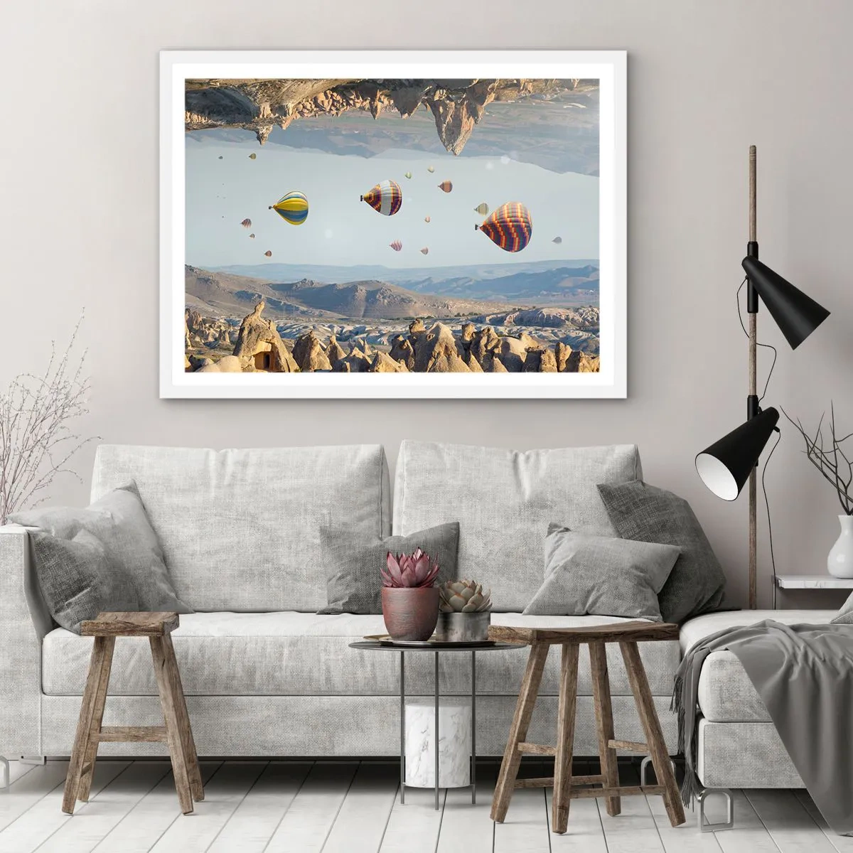 Plagát v bielom ráme - Tu je možné všetko - 40x30 cm