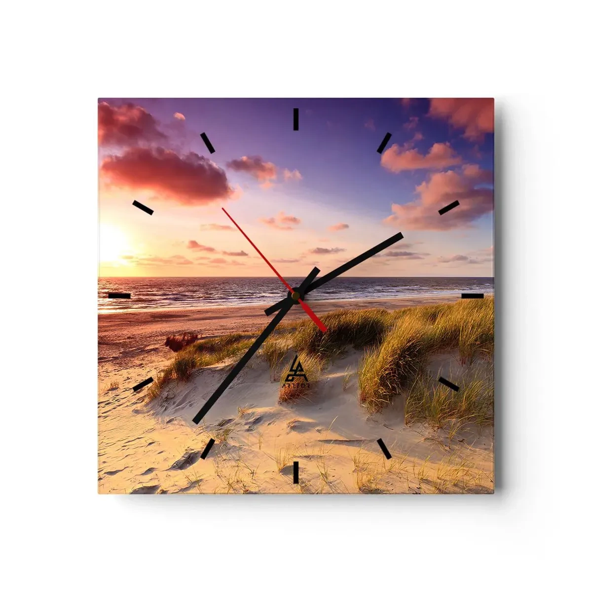 Nástenné hodiny - Už letom vonia vzduch - 40x40 cm