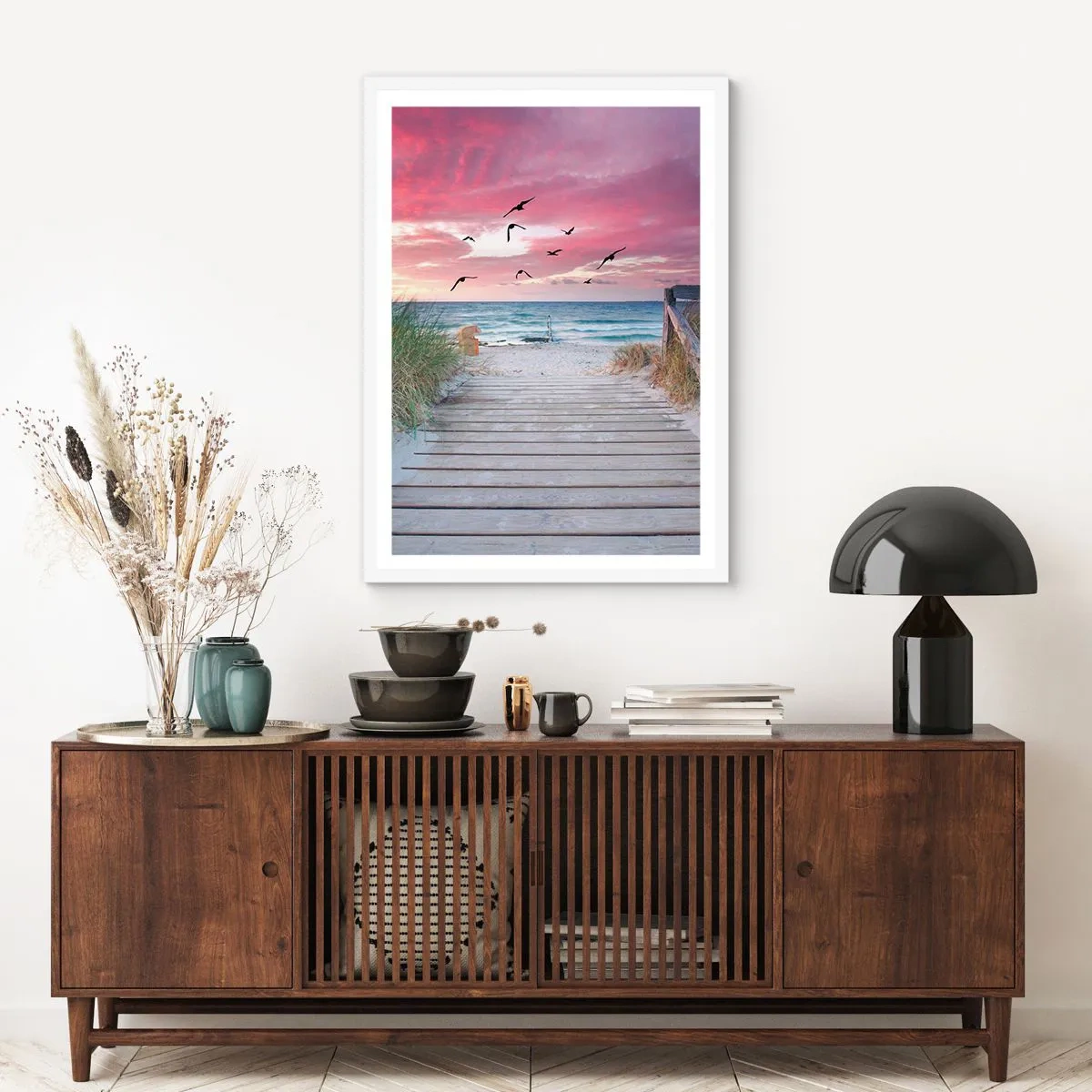 Plagát v bielom ráme - Baltská impresia - 70x100 cm