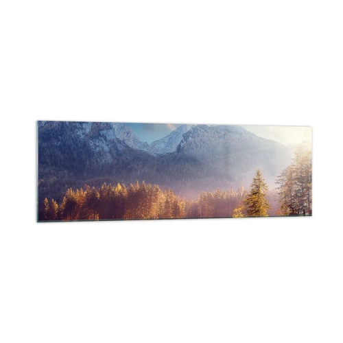 Obraz na skle - V horách a údoliach - 160x50 cm