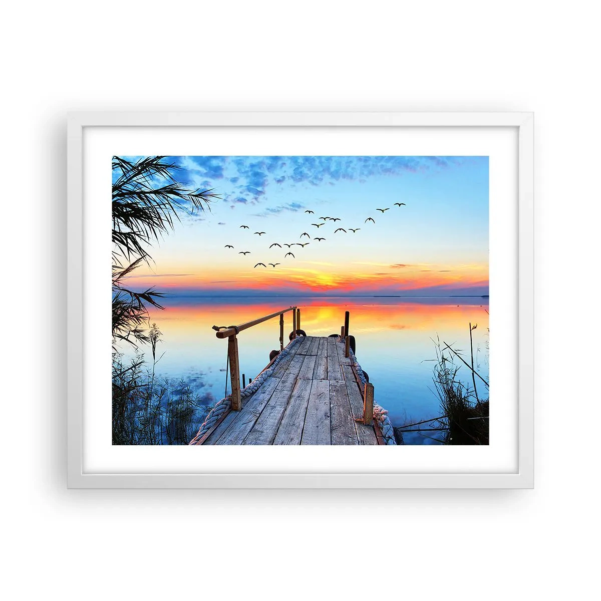 Plagát v bielom ráme - Je čas isť späť… - 50x40 cm