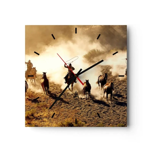 Nástenné hodiny - Skutočne divoký západ - 30x30 cm