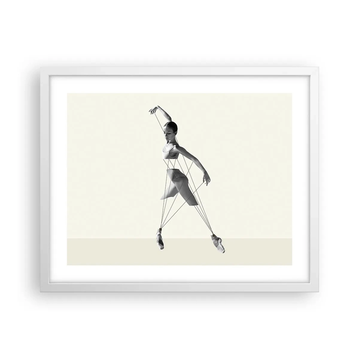 Plagát v bielom ráme - V divadle sveta - 50x40 cm