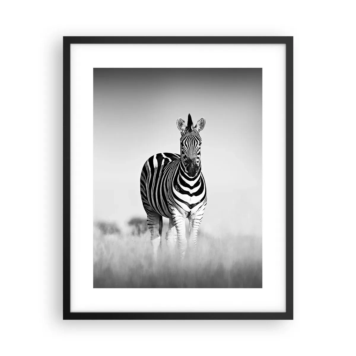 Plagát v čiernom ráme - A svet je aj tak čierno-biely - 40x50 cm