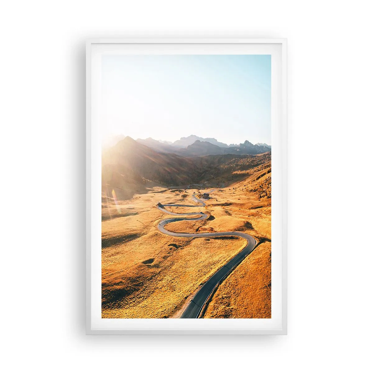 Plagát v bielom ráme - V zlatom údolí - 61x91 cm