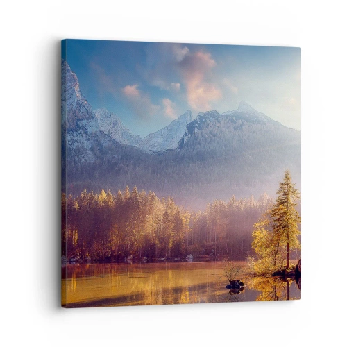 Obraz na plátne - V horách a údoliach - 30x30 cm