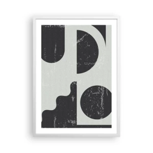 Plagát v bielom ráme - Kompozícia nad a pod - 50x70 cm