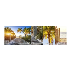 Vzorka Fototapeta Standard Eco - Priamo do raja - Krajina, Kokosová palma, Pláž - 100x30 cm