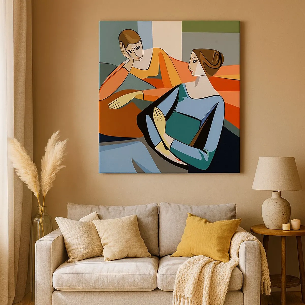 Obraz na plátne - Dôverná chvíľa - 30x30 cm