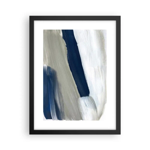 Plagát v čiernom ráme - Stretnutie s bielou - 30x40 cm