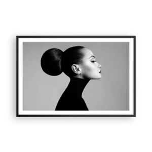 Plagát v čiernom ráme - Moderná Nefertiti - 91x61 cm