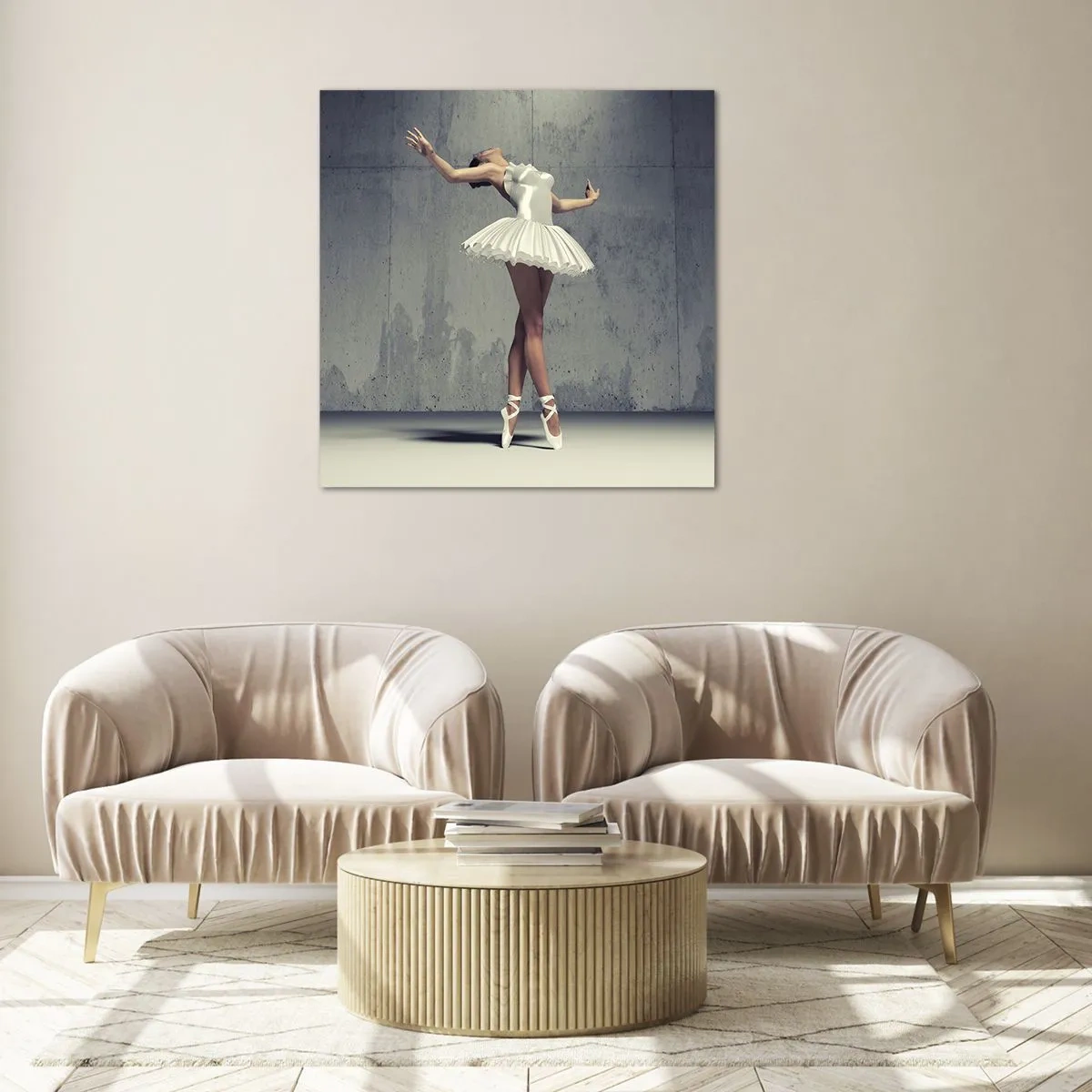 Obraz na skle - Ľahko ako vták - 70x70 cm