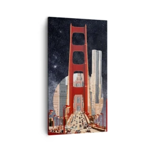 Obraz na plátne - Vždy v centre - 45x80 cm