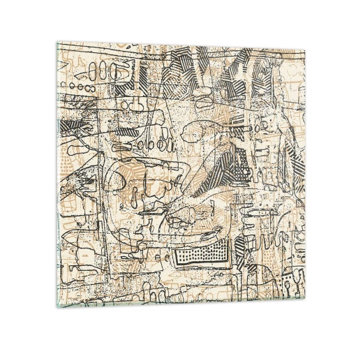 Obraz na skle - Čaká na rozlúštenie - 30x30 cm