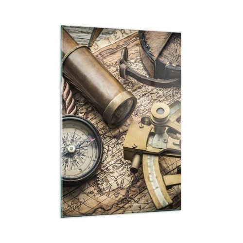 Obraz na skle - Urči smer - 50x70 cm