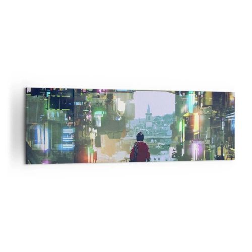 Obraz na plátne - Dva svety - 160x50 cm