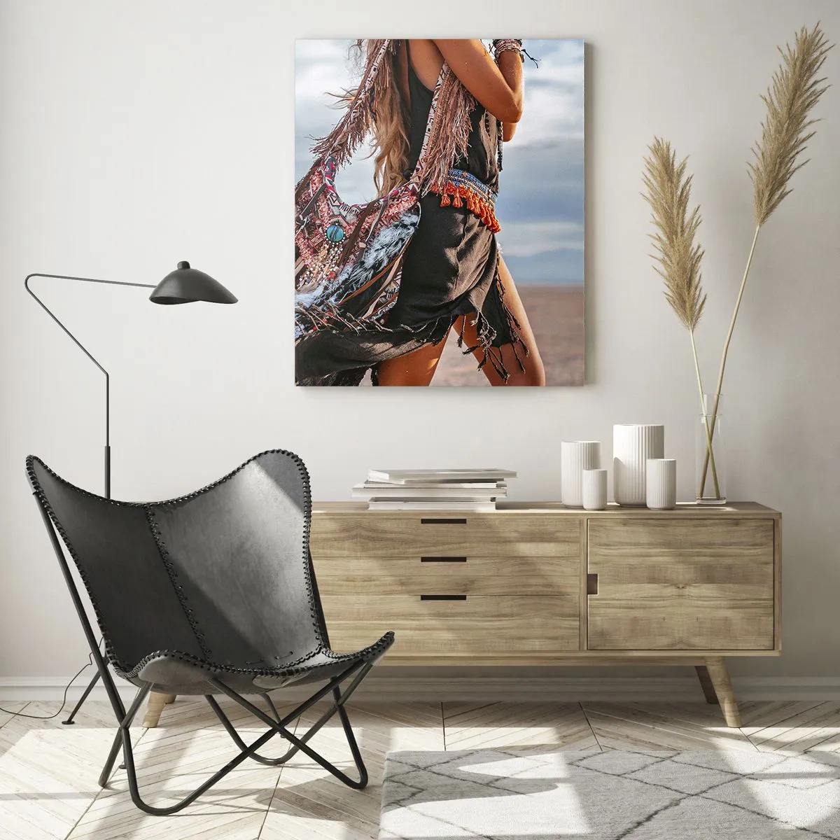 Obraz na skle - Šamanovo dievča - 50x70 cm