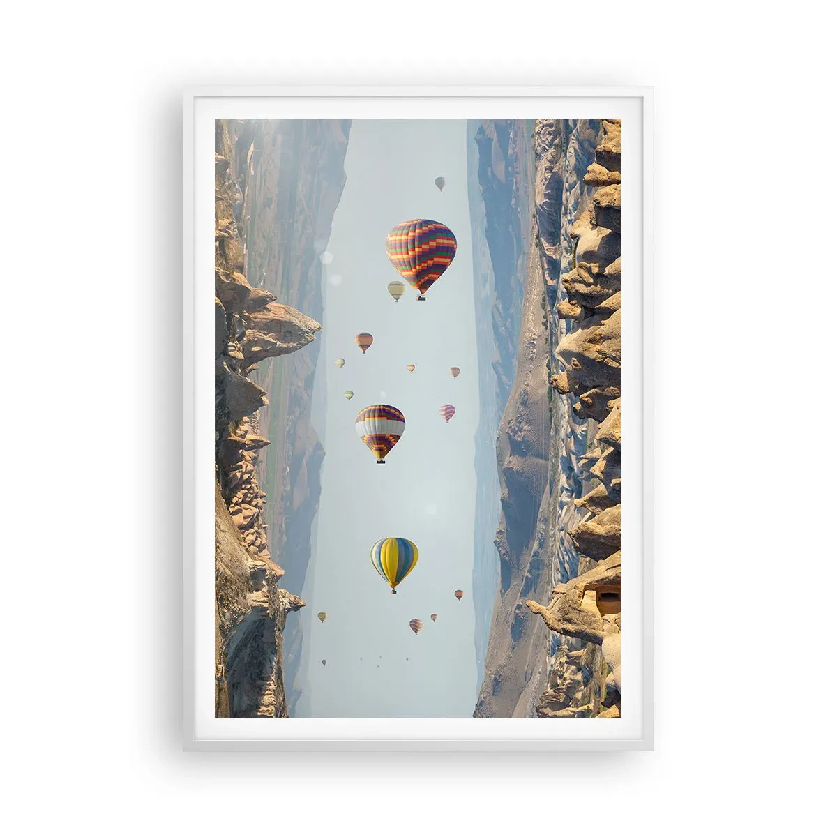 Plagát v bielom ráme - Tu je možné všetko - 70x100 cm