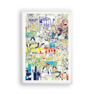 Plagát v bielom ráme - Proste poteší oči - 61x91 cm