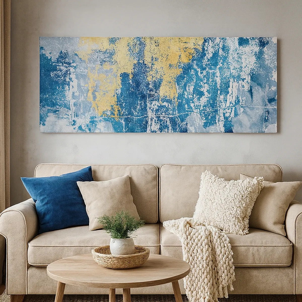 Obraz na plátne - Abstrakcia s dobrou náladou - 30x30 cm