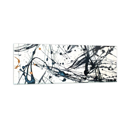 Obraz na skle - Expresionistická abstrakcia - 90x30 cm