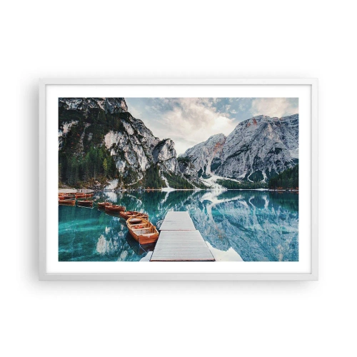 Plagát v bielom ráme - Ukážeme vám krásu - 70x50 cm