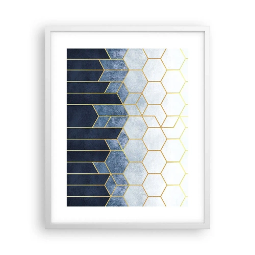 Plagát v bielom ráme - Kompozícia v synkopickom rytme - 40x50 cm